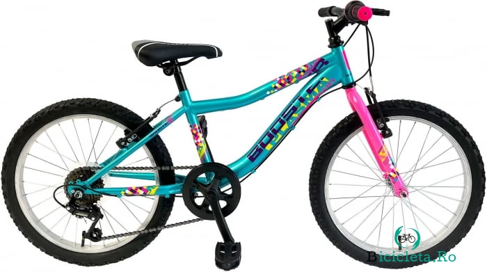 Bicicleta Copii Booster Plasma - 20 Inch, Albastru-Roz