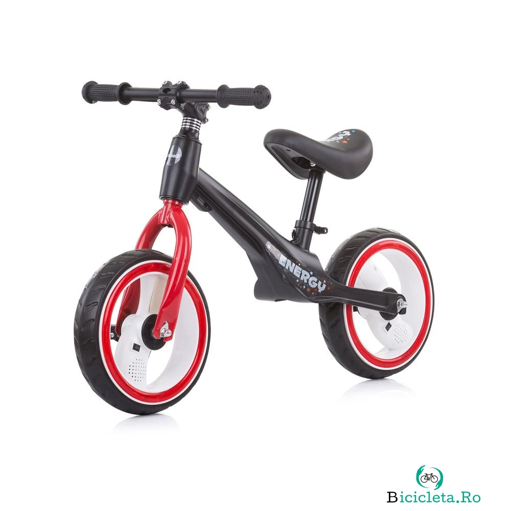 Bicicleta fara pedale unisex 12 inch Chipolino Energy Balancing Rosu