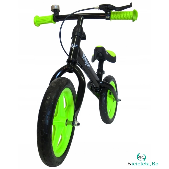 Bicicleta fara pedale R-Sport R4 verde-negru