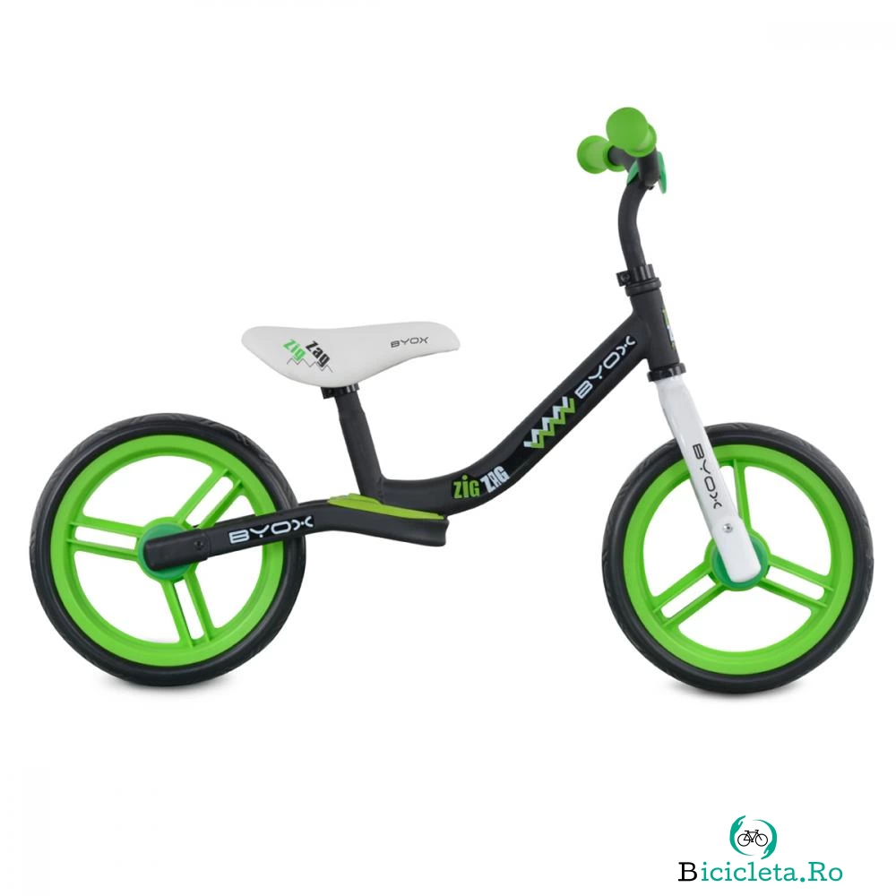 Bicicleta fara pedale Zig-Zag Green la 204.00 lei ron