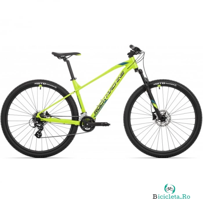 Bicicleta Mtb Rock Machine Manhattan 40-29 - 29 Inch, M, Galben Neon-Albastru