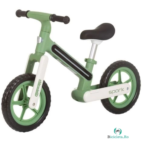 Bicicleta copii 2-5 ani, fara pedale, Spark Green, Chipolino DIKSK02402GR
