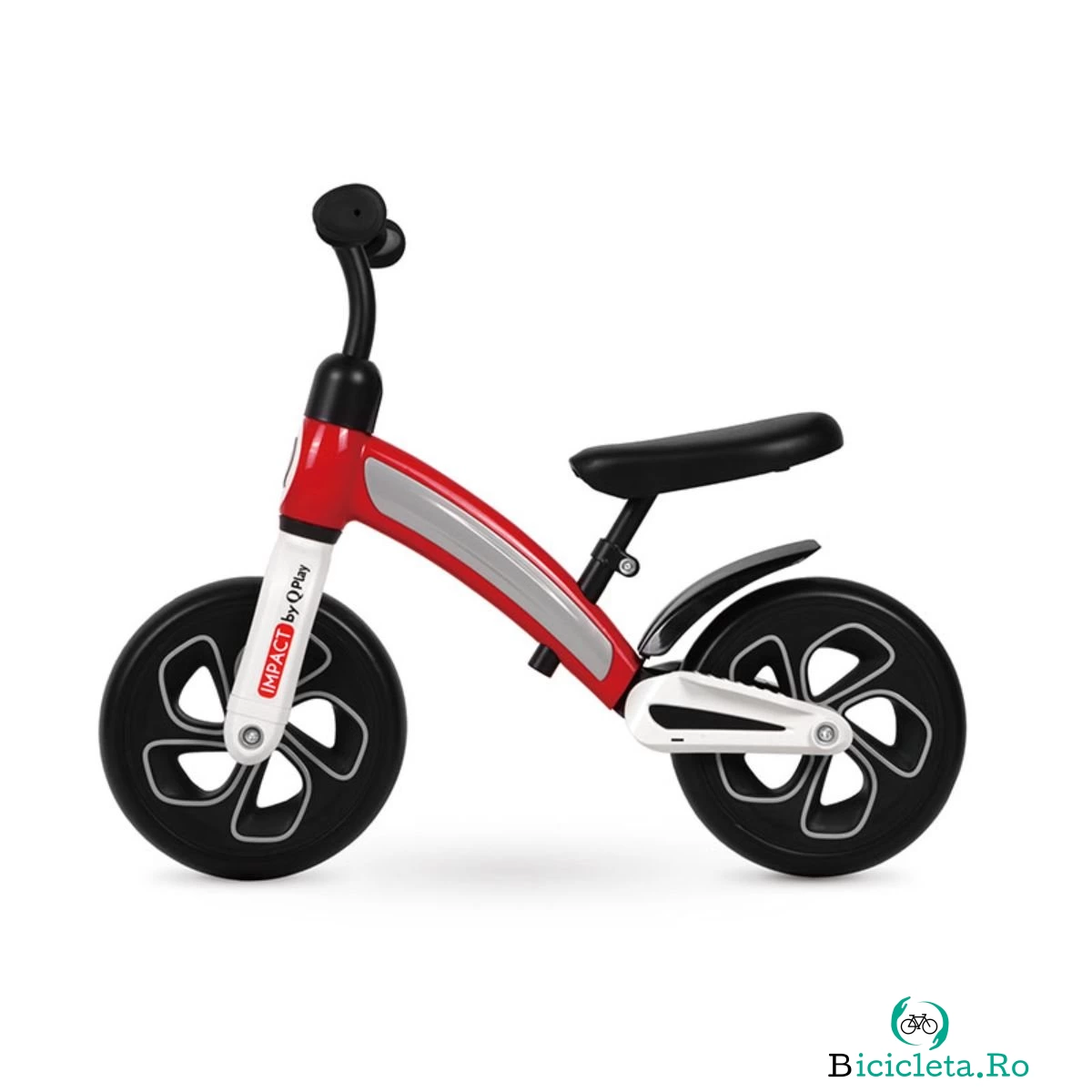 Bicicleta fara pedale DHS Baby Qplay Impact, Rosu, 10 inch