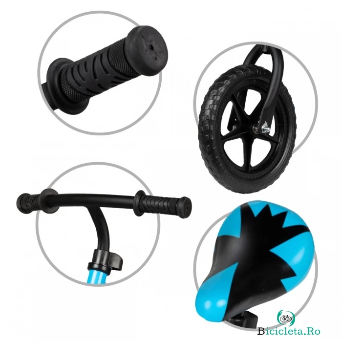 Bicicleta fara pedale Kidwell Rebel Blue