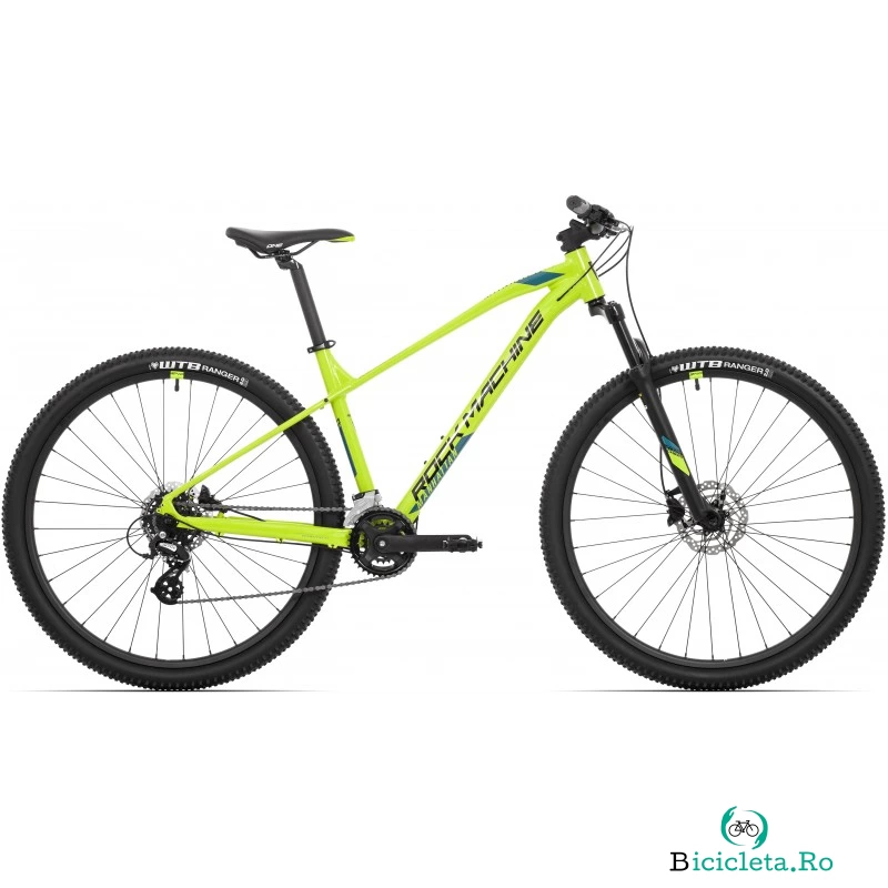 Bicicleta Rock Machine Manhattan 40-29 29 Galben Neon/Negru/Albastru Petrol L-19