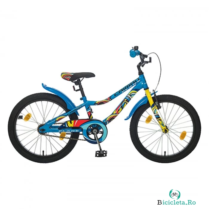 Bicicleta Copii Caiman Flare - 20 Inch, Albastru
