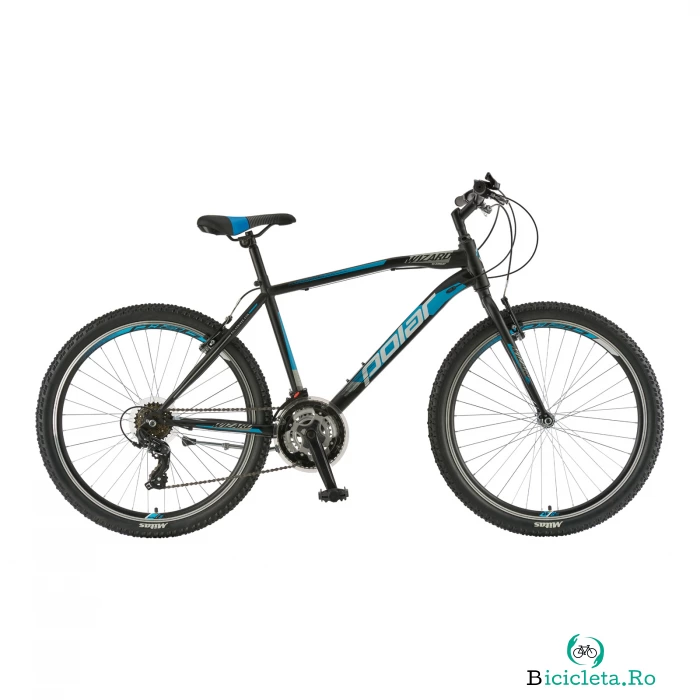 Bicicleta Mtb Polar Wizard 3.0 - 26 inch, M-L, Negru-Albastru la 899.00 lei ron