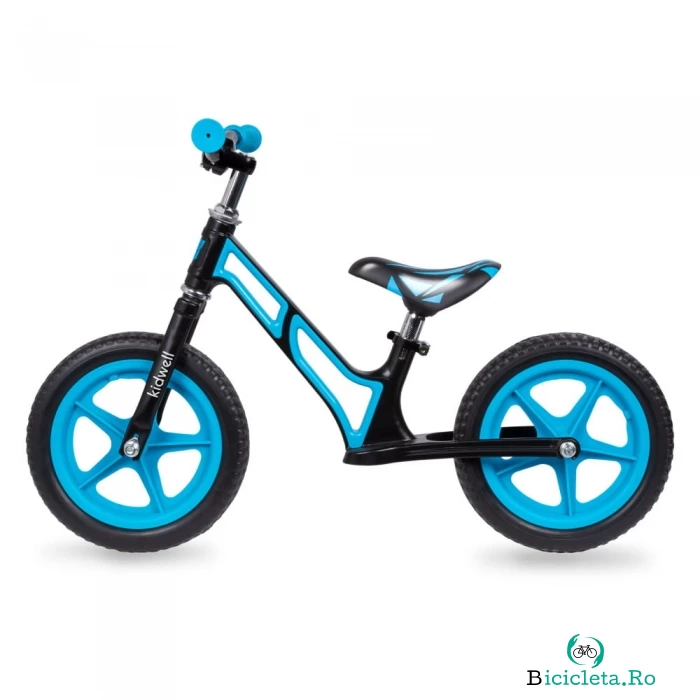 Bicicleta fara pedale cu cadru din magneziu Kidwell Comet Black Blue