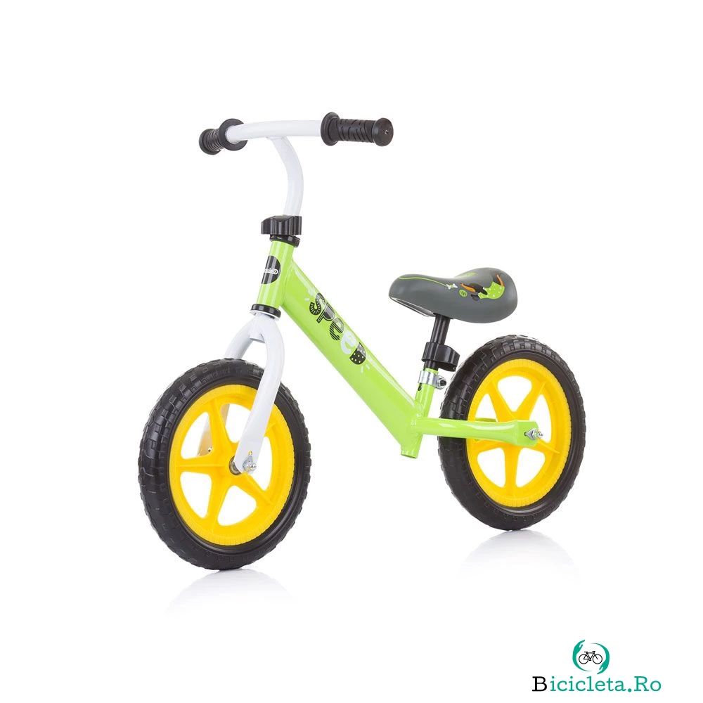 Bicicleta fara pedale unisex 12 inch Chipolino Speed Balancing Verde