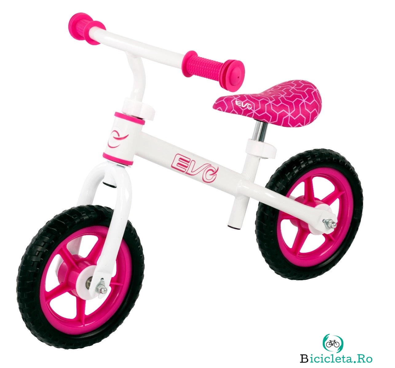 Bicicleta fara pedale, pentru echilibru, Evo, Roz